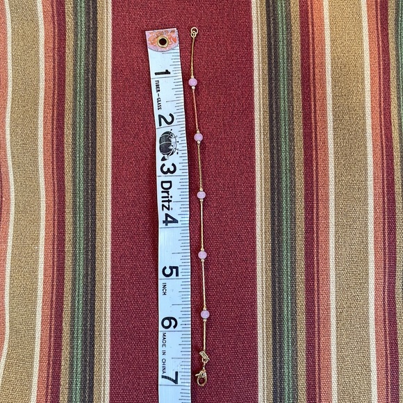 Vintage Monet Gold and Pink Necklace and Bracelet Set - Picture 4 of 4